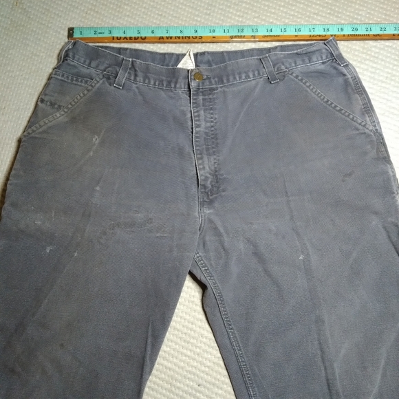 Carhartt Distressed Dark Gray Jeans Sz 40 - Picture 11 of 14
